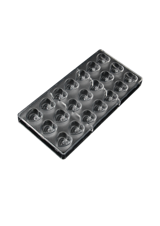 Molde de Coração para Chocolate em Policarbonato (REF. 1-070)