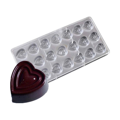 Molde de Coração para Chocolate em Policarbonato (REF. 1-070)