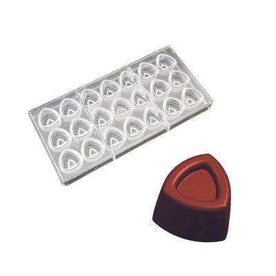 Molde em triângulo para chocolate em policarbonato (REF. 1-079)