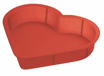 Molde de coração em silicone (REF. 1-308)