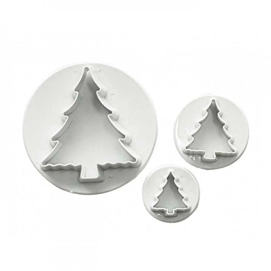Conjunto de 3 cortadores de árvore de natal (REF. 1-316)