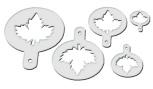 Conjunto de 5 stencils de árvore (REF. 1-331)