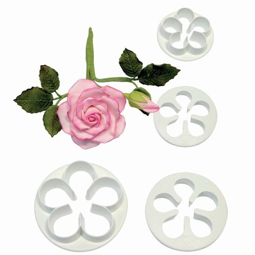 Conjunto de 4 cortadores de pétalas de rosas (REF. 1-361)