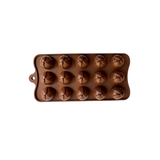 Molde redondo com relevo para chocolate (REF. 1-406)