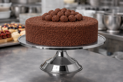 Base para Bolos Profissional em Aço Inoxidável 32 cm x 9 cm  (REF. 1-382)