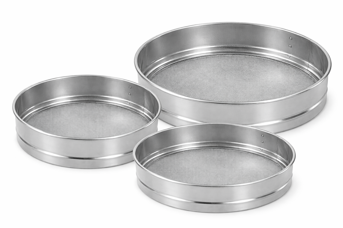 Peneira para Farinha Profissional em Aço Inoxidável