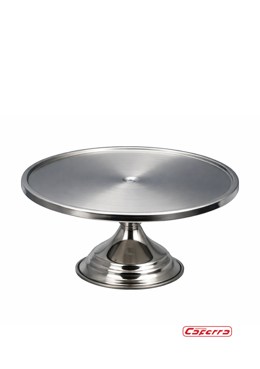 Base para Bolos Profissional em Aço Inoxidável 32 cm x 17 cm (REF. 1-383)