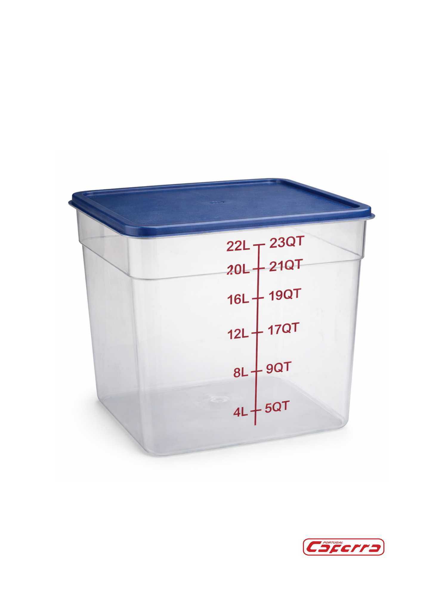 Caixa Transparente de Armazenamento de Alimentos em Polipropileno – 4 L / 22 L