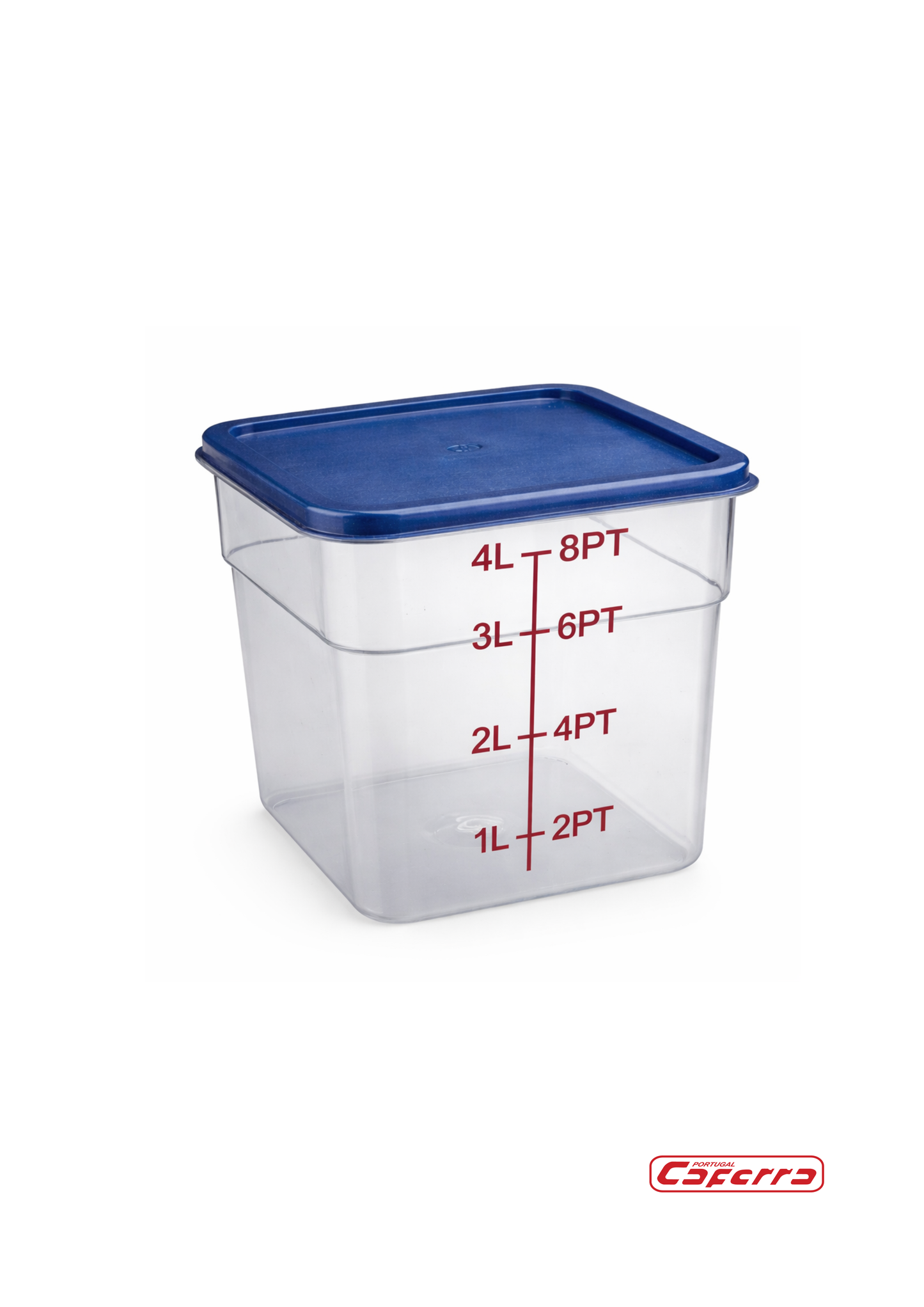 Caixa Transparente de Armazenamento de Alimentos em Polipropileno – 4 L / 22 L