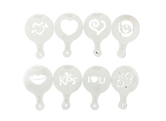 Conjunto de 8 stencils de amor (REF. 1-328)