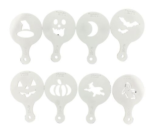 Conjunto de 8 stencils de halloween (REF. 1-329)