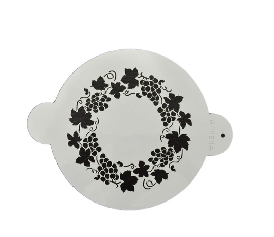 Stencil redondo de flores (REF. 1-337)