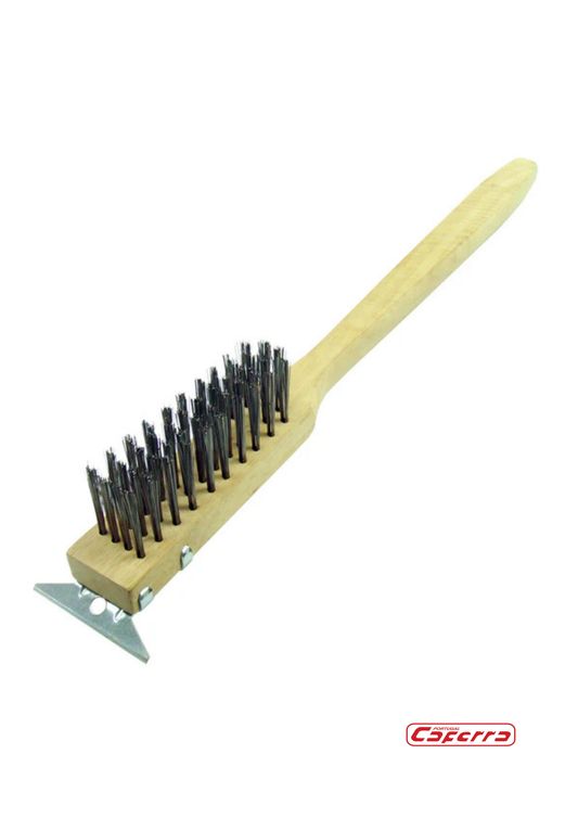 Escova Limpa Grelhas Profissional 50 cm | Estrutura em Madeira | (REF. 2-223)