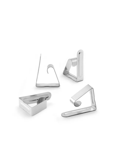 Ganchos para Toalha de Mesa em Aço Inoxidável – Conjunto 4 Peças (REF. 4-054)