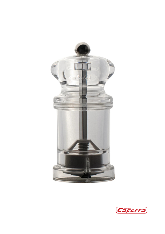 Moinho de Sal e Pimenta 10 cm em Acrílico com Engrenagem Cerâmica (REF. 2-008)