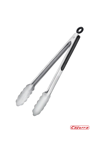 Pinça em Aço Inoxidável Profissional – Utensílio de Cozinha 23 cm / 30 cm