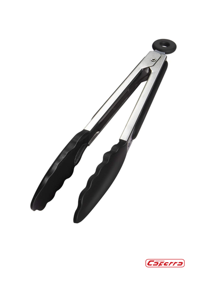 Pinça de Chef com Ponta em Silicone – Aço Inoxidável | 23 cm / 30 cm / 35 cm