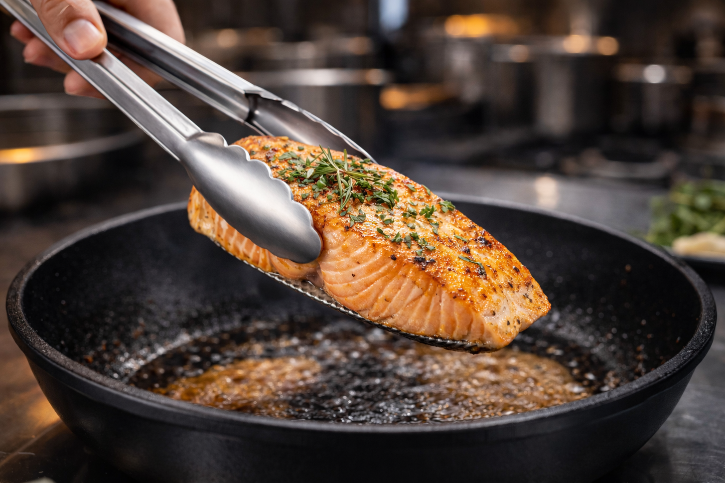 Pinça em Aço Inoxidável Profissional – Utensílio de Cozinha 23 cm / 30 cm