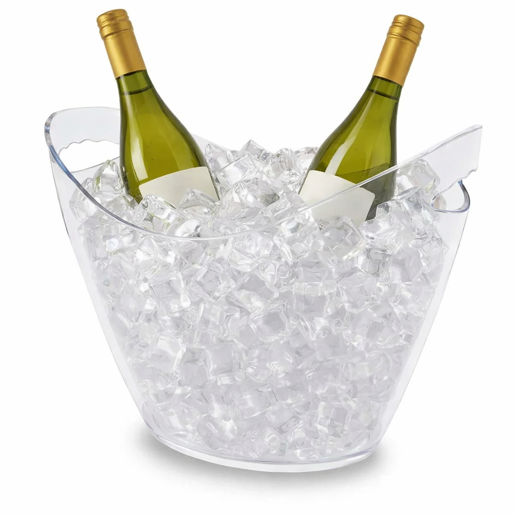 Balde de Gelo Transparente Profissional 7,8 L / 3,4 L em Acrílico